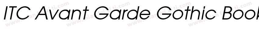 ITC Avant Garde Gothic Book BT Requ字体转换
